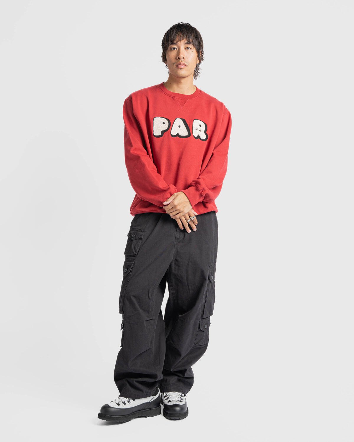 by Parra Rounded PAR Crew Neck Sweatshirt | 52411 | AFEW STORE